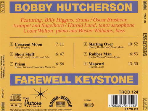 Bobby Hutcherson - Farewell Keystone (1982) 320 kbps+CD Rip