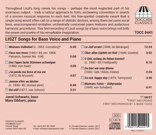 Jared Schwartz - Liszt: Songs for Bass Voice & Piano (2017)