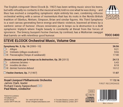 Royal Liverpool Philharmonic Orchestra - Steve Elcock: Orchestral Music, Vol. 1 (2017) Hi-Res