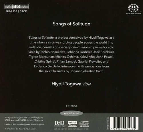 Hiyoli Togawa - Songs of Solitude (2021) CD-Rip