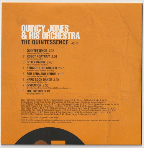 Quincy Jones - The Quintessence (1961) [[2016 Impulse! Originals Series]