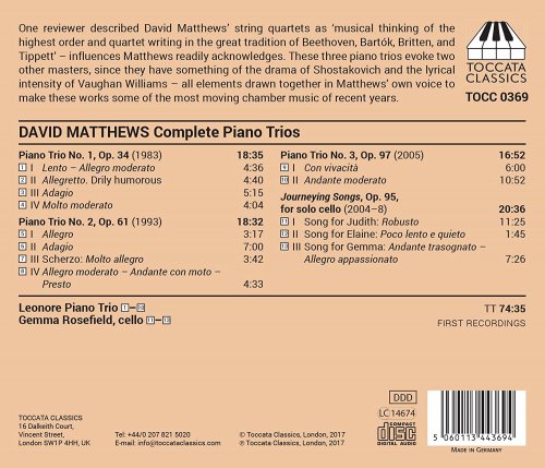 Leonore Piano Trio - Matthews - Piano Trios & Journeying Songs (2017) Hi-Res