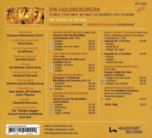 The Theatre Of The Ears - Bach / Bach / Bach / Goldberg / Telemann: Ein Goldbergwerk (2021)