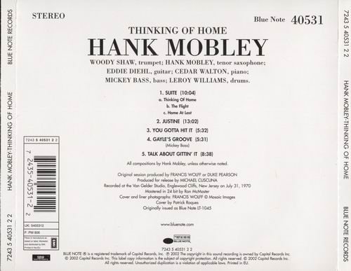 Hank Mobley - Thinking Of Home (1970)