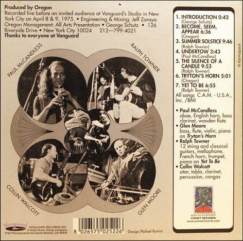 Oregon - In Concert (1975) 320 kbps+CD Rip