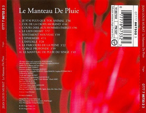 Jean-Louis Murat - Le Manteau De Pluie (1991) CD-Rip