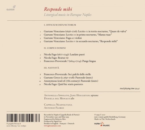Antonella Ippolito - Responde mihi: Liturgical Music in Baroque Naples (2020)