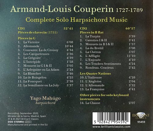Mahúgo Yago - Couperin: Complete Solo Harpsichord Music (2021) [Hi-Res]
