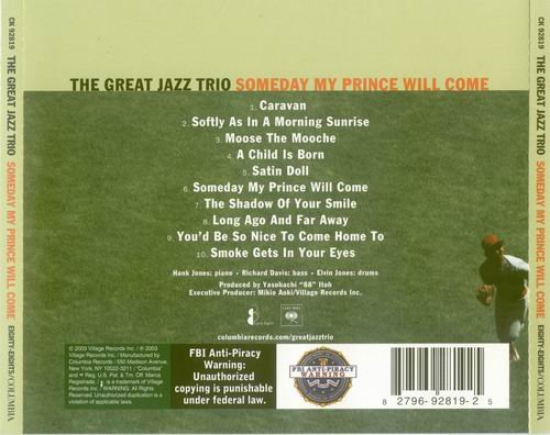 The Great Jazz Trio - Someday My Prince Will Come (2003) CD Rip