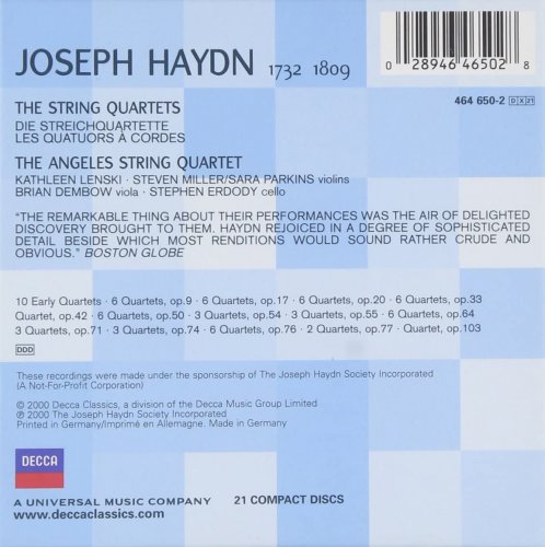 The Angeles String Quartet, Joseph Haydn - Haydn: The Complete String Quartets (2000)