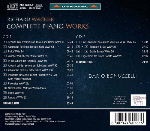 Dario Bonuccelli - Wagner: Complete Piano Works (2013)