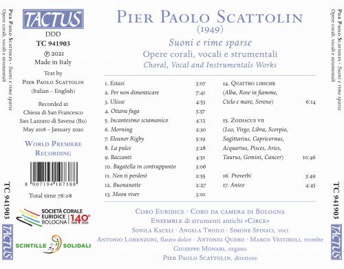 Coro Euridice & Pier Paolo Scattolin - Scattolin: Suoni e rime sparse (2021) [Hi-Res]