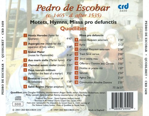 Quodlibet - Escobar: Motets; Hymns; Missa pro defunctis (2005)