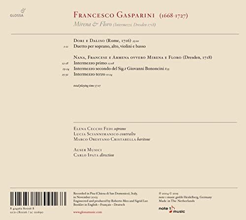 Carlo Ipata - Francesco Gasparini - Mirena e Floro (2015)