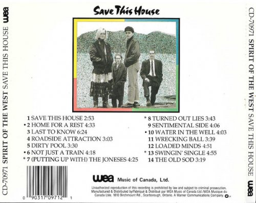 Spirit Of The West - Save This House (1989)