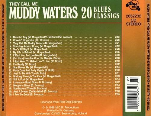 Muddy Waters - They Call Me Muddy Waters-20 Blues Classics (1988)