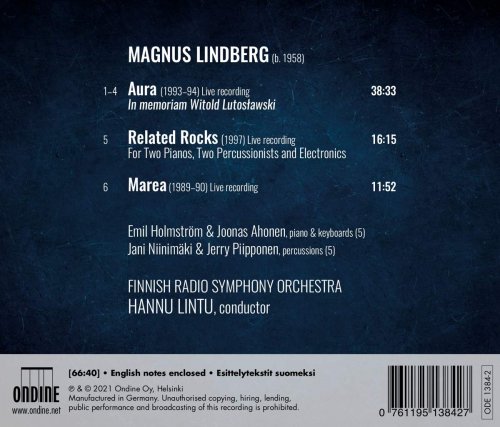 The Finnish Radio Symphony Orchestra, Hannu Lintu - Magnus Lindberg: Aura, Marea & Related Rocks (Live) (2021) CD-Rip