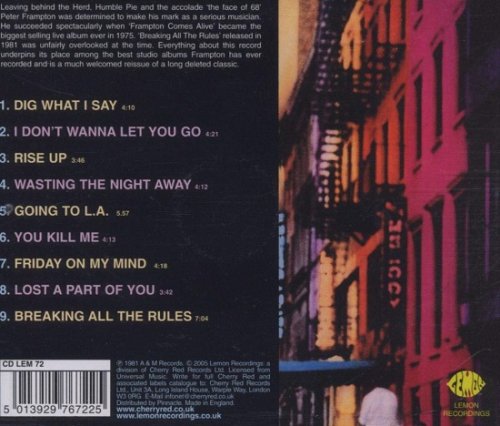 Peter Frampton - Breaking All The Rules (Reissue) (1981/2005)