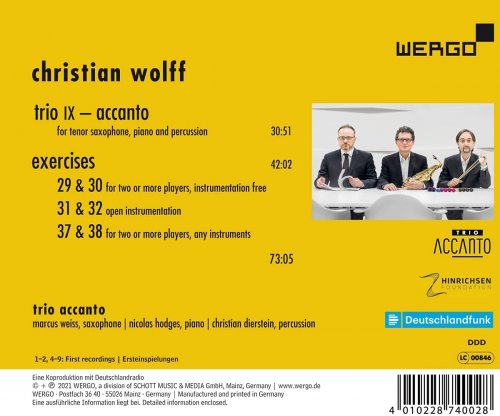 Trio Accanto - Christian Wolff- Trio IX and Exercises (2021)