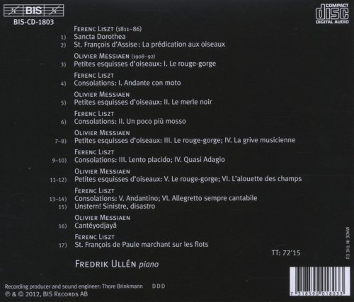 Fredrik Ullén - Liszt - Messiaen (2012) [Hi-Res]