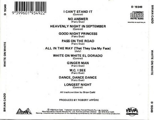 Brian Cadd - White On White (Reissue) (1976/1990)