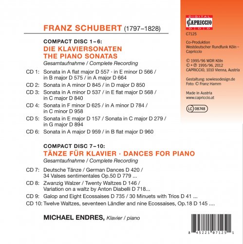 Michael Endres - Franz Schubert: Sonates & danses pour piano (2012)