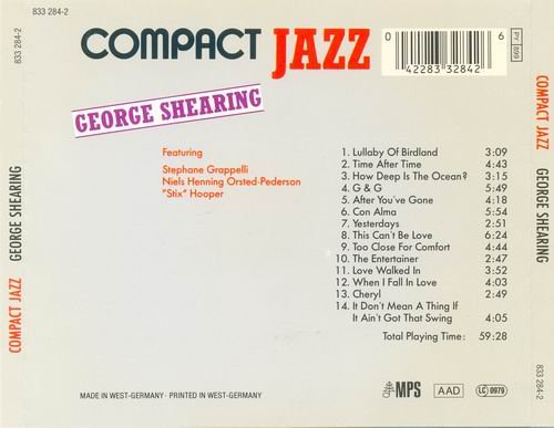 George Shearing - Compact Jazz (1987)