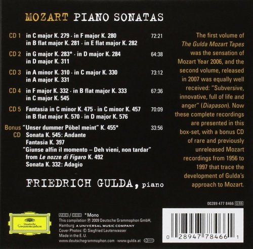 Friedrich Gulda - Mozart, W.A.: Sonatas [6CD] (2009)