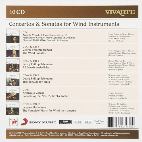 Concertos, Sonatas & Trio Sonatas for Wind Instruments: Vivaldi, Marcello, Platti, Handel, Telemann, Corelli, Hotteterre (2012)