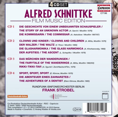 Rundfunk-Sinfonieorchester Berlin, Frank Strobel - Schnittke: Film Music Edition (2015)