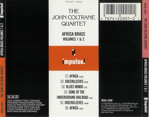 The John Coltrane Quartet - Africa Brass Volumes 1 & 2 (1988)