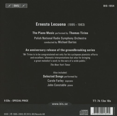 Thomas Tirino, Elizabeth Farnum, Jessica Valiente, Renee Jolles, Carole Farley - Lecuona: The Piano Music (2013)