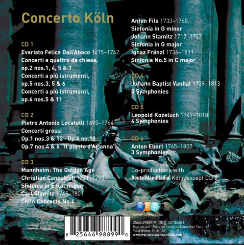 Concerto Köln - Concerto Köln plays Dall'Abaco, Locatelli, Vanhal, Kozeluch and Eberl (2007)