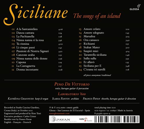 Pino de Vittorio - Siciliane: The Songs of an Island (2013)