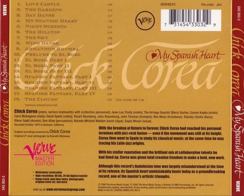 Chick Corea - My Spanish Heart (1976) CD Rip