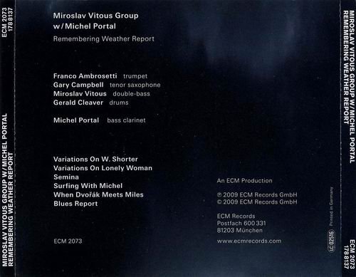 Miroslav Vitous Group - Remembering Weather Report (2009)