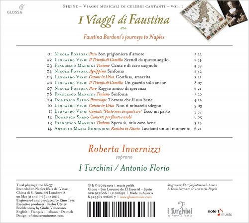 Roberta Invernizzi - I Viaggi di Faustina (Airs d'opéras de Porpora, Vinci, Mancini, Bononcini...) (2013) Hi-Res