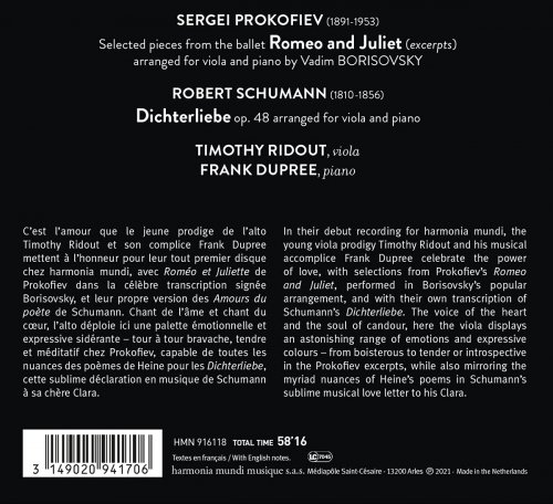 Timothy Ridout & Frank Dupree - A Poet's Love, Prokofiev: Romeo and Juliet - Schumann: Dichterliebe (2021) [Hi-Res]