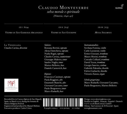 La Venexiana - Monteverdi: Selva morale e spirituale (2008)