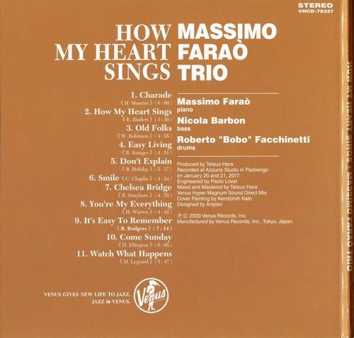 Massimo Farao' Trio - How My Heart Sings (2018)