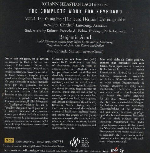 Benjamin Alard & Gerlinde Säman - J.S. Bach: The Complete Works for Keyboard, Vol. 1 (2018) CD-Rip