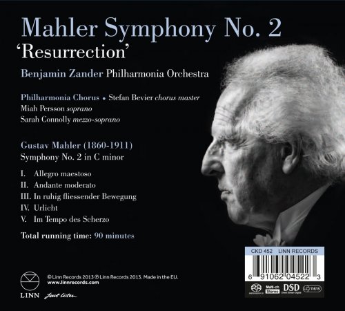 Benjamin Zander and Philharmonia Orchestra - Mahler: Symphony No. 2 'Resurrection' (2013) [Hi-Res]