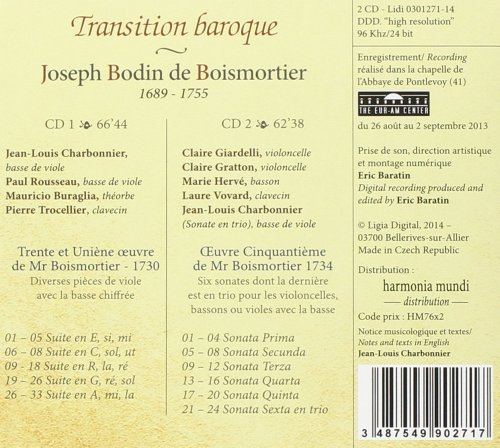 Jean-Louis Charbonnier, Paul Rousseau, Mauricio Buraglia - Boismortier: Transition Baroque (2015)