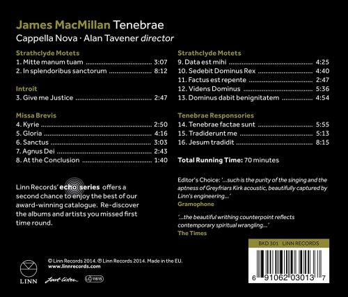 Cappella Nova and Alan Tavener - MacMillan: Tenebrae (2007) [Hi-Res]