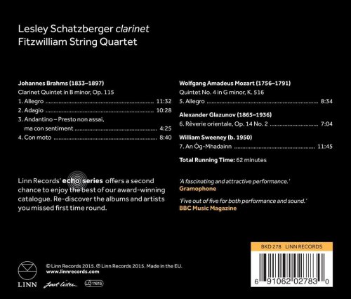 Fitzwilliam String Quartet and Lesley Schatzberger - Brahms: Clarinet Quintet in B Minor (2007) [Hi-Res]