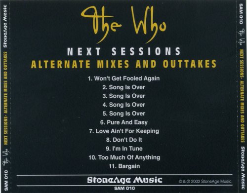 The Who – Next Sessions (2002)