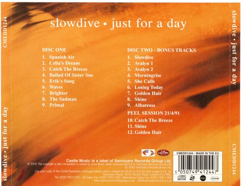 Slowdive - Just For A Day (2CD) (2005) CD-Rip