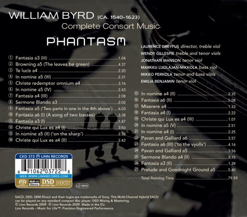 Phantasm - Byrd: Complete Consort Music (2011) [Hi-Res]