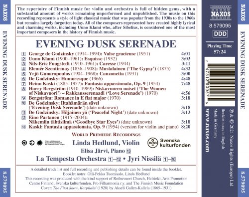 Linda Hedlund, La Tempesta Orchestra & Jyri Nissilä - Evening Dusk Serenade: Newly Discovered Finnish Works for Violin & Orchestra (2021) [Hi-Res]