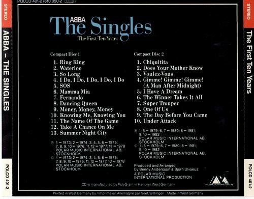 ABBA - The Singles: The First Ten Years (1983) CD-Rip